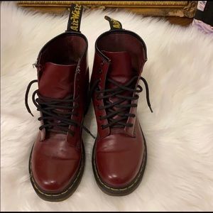 Ox blood Doc Martens